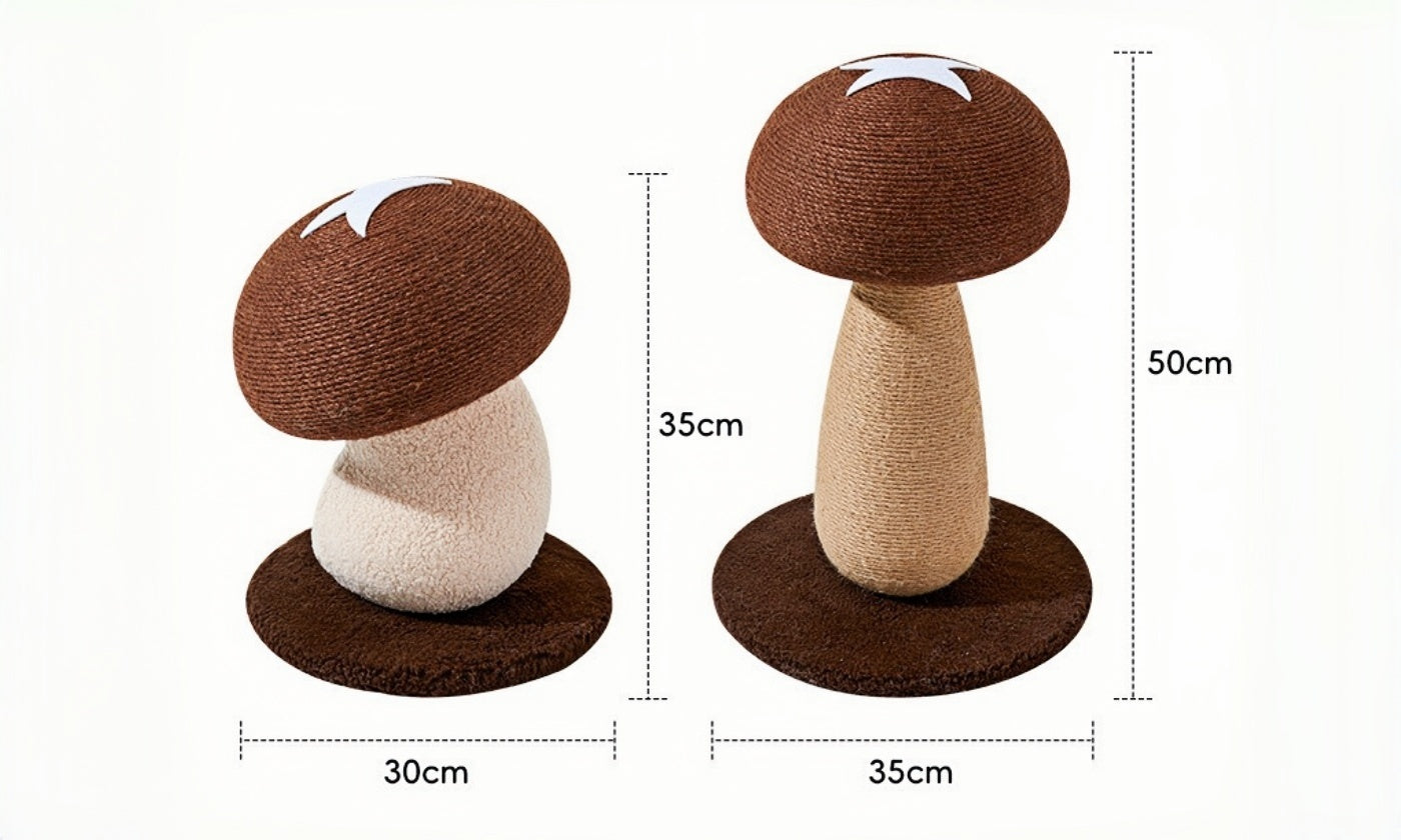 Mushroom Cat Scratching Post: Cute Enough to Leave Out, Stable Enough for Big Cats