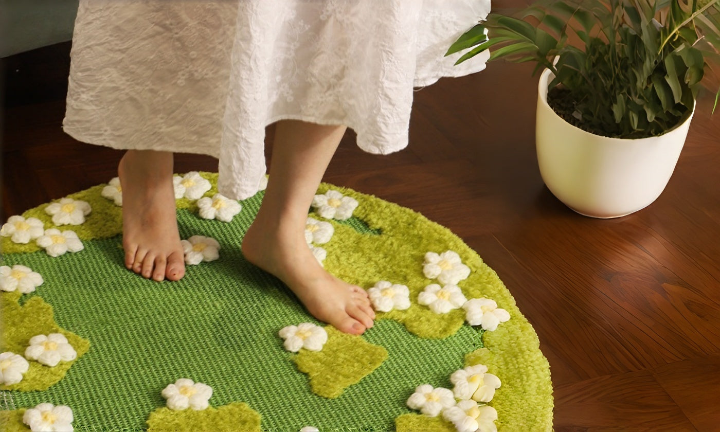 A “Garden” Rug Cats Can Claw: The Floral Sisal Scratch Mat That Looks Like Home
