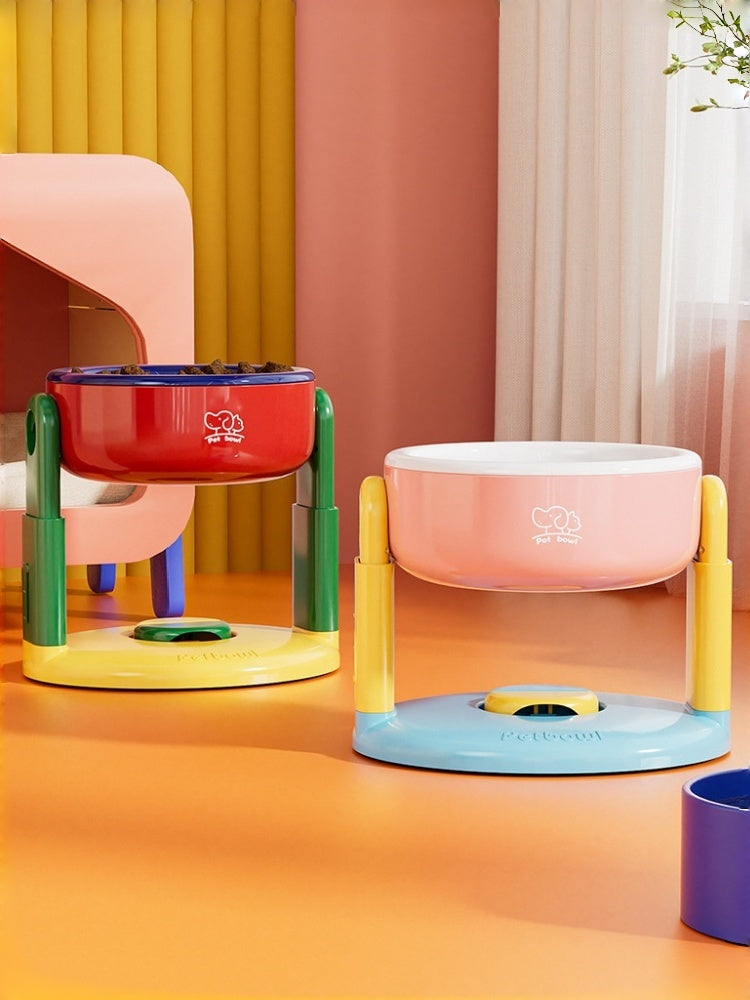 Suction-Base Adjustable Pet Bowl