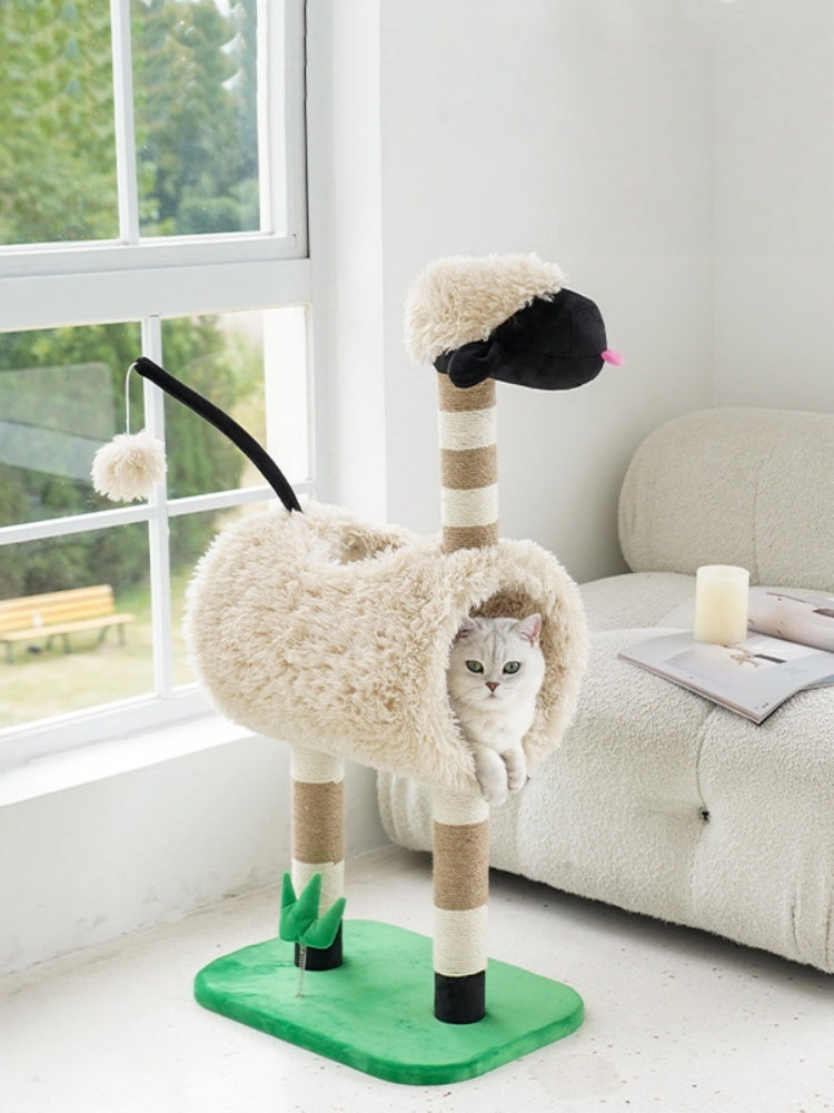 ZEZE Black-Faced Lamb Cat Tree