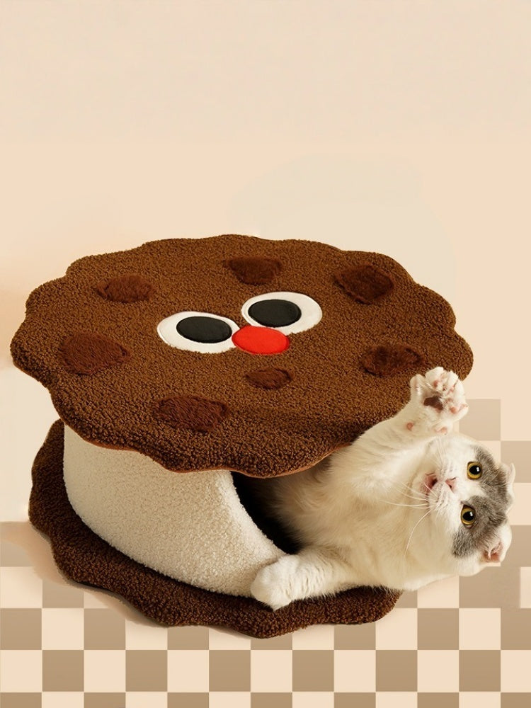 Chocolate Sandwich Cat Bed