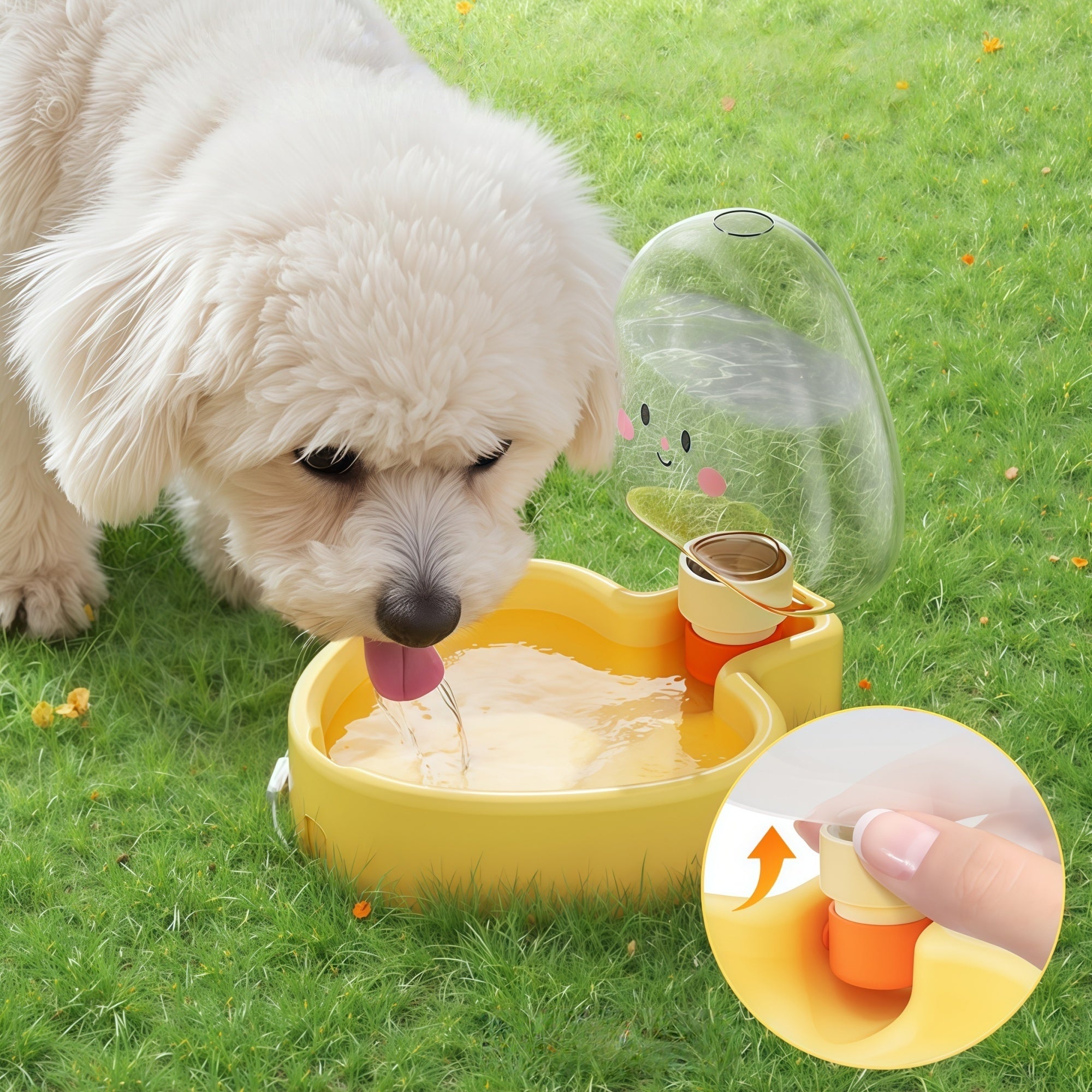 2-in-1 Travel Pet Water & Food Cup