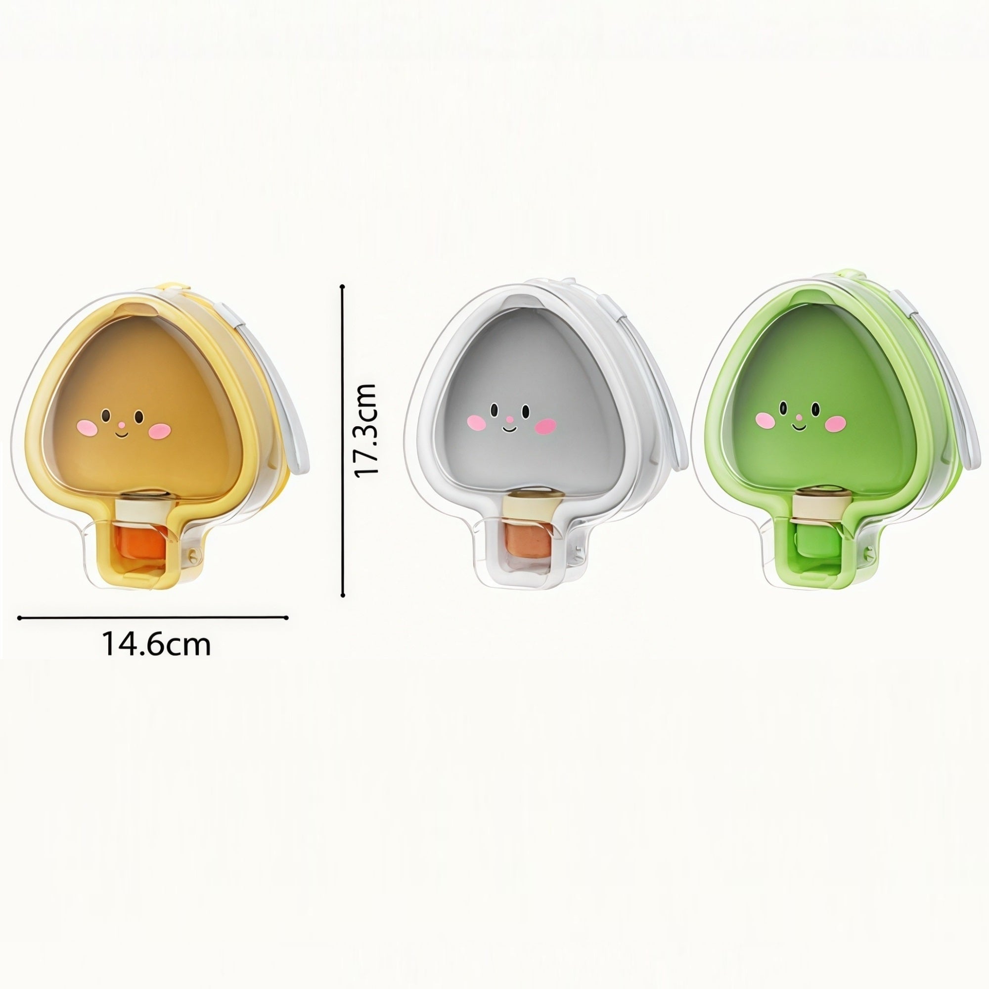 pawlette travel pet bowl set in green, yellow, and white colors