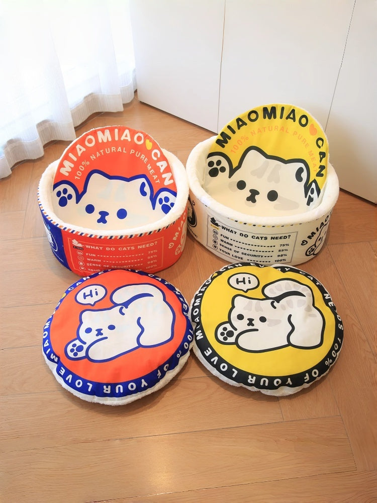 Canned Cat Bed — Winter Enclosed Pet Cave