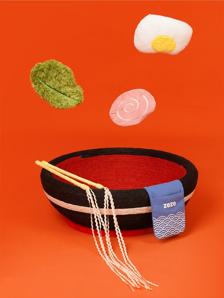 ZEZE “Big Ramen Bowl” Cat Scratcher Bed