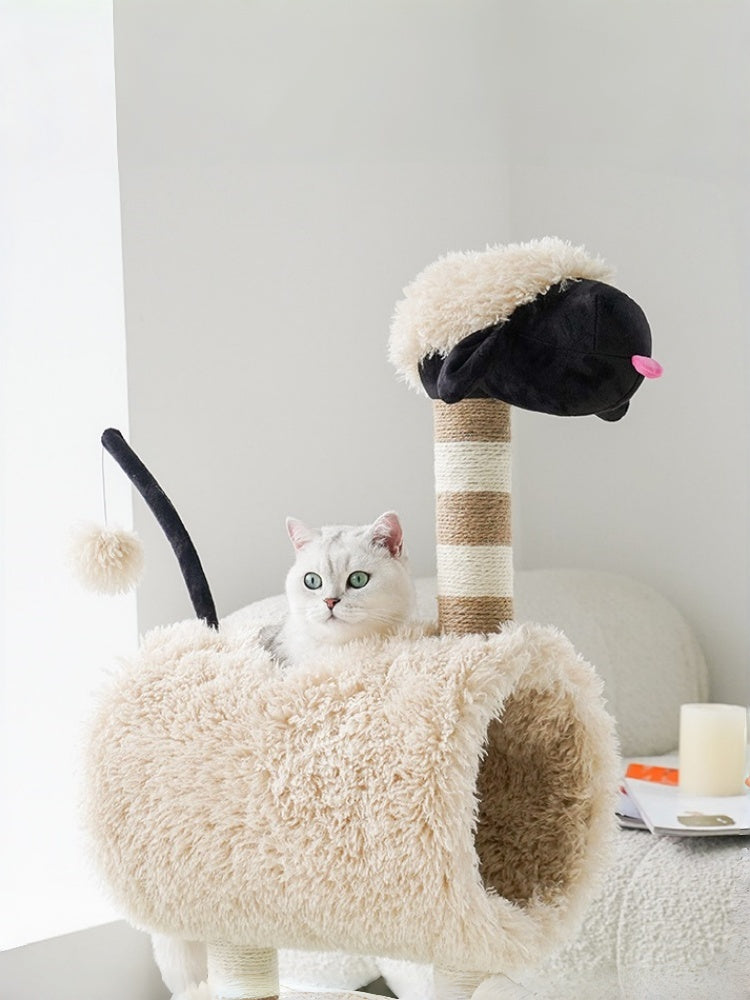 ZEZE Black-Faced Lamb Cat Tree