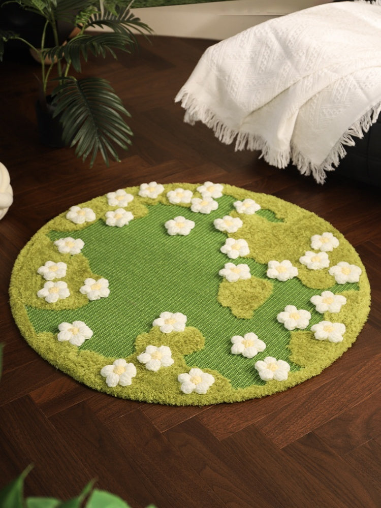 Floral Sisal Cat Scratch Mat & Rug