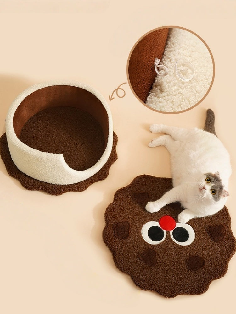 Chocolate Sandwich Cat Bed