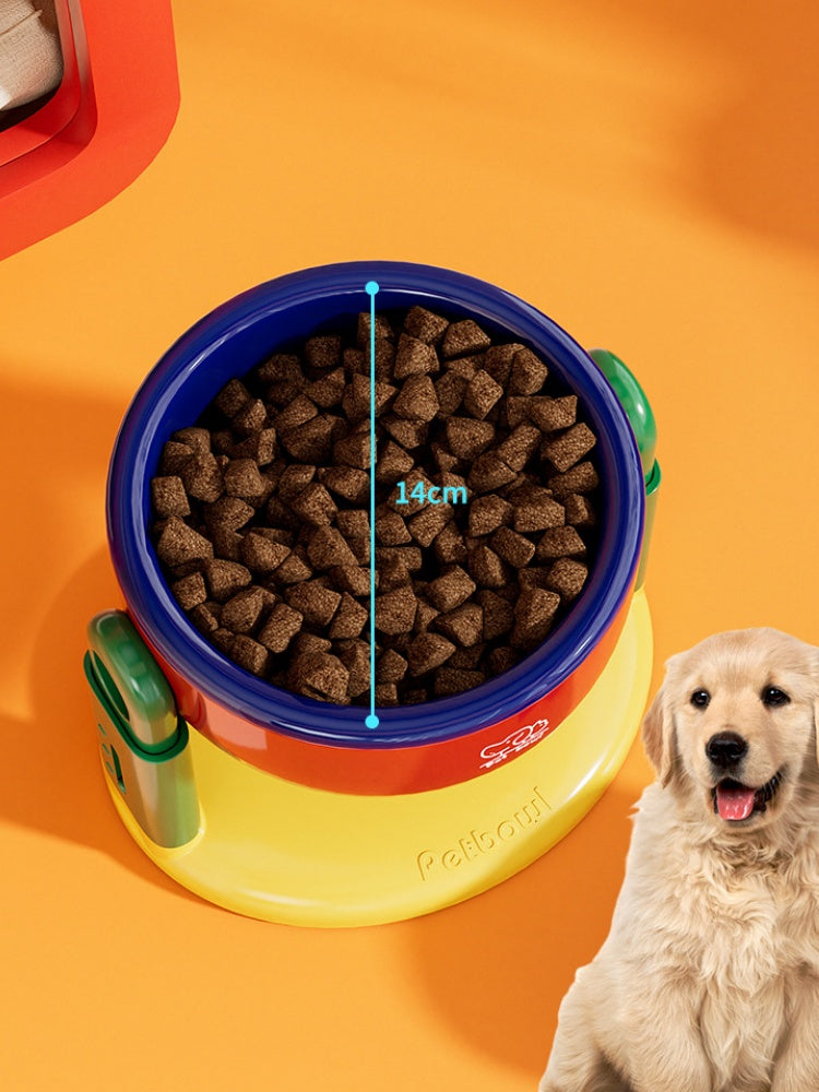 Suction-Base Adjustable Pet Bowl for Cats & Dogs