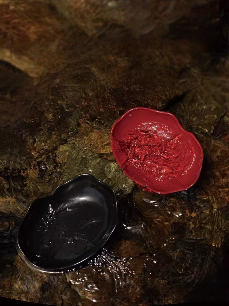 FARUI Handcrafted Raised Ceramic Pet Bowl