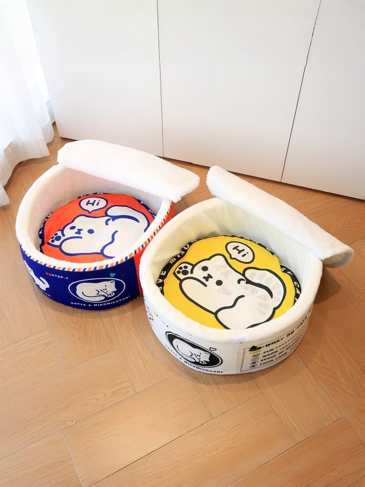 Canned Cat Bed — Winter Enclosed Pet Cave