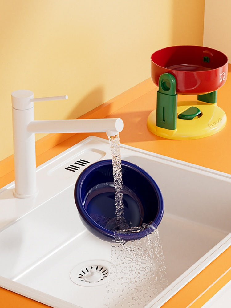 Suction-Base Adjustable Pet Bowl for Cats & Dogs