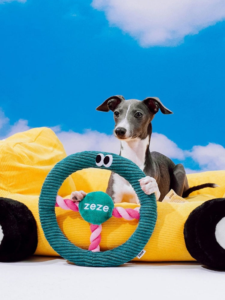 ZEZE “Beep-Beep” Steering Wheel Dog Toy
