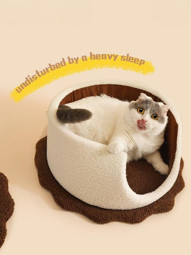 Chocolate Sandwich Cat Bed