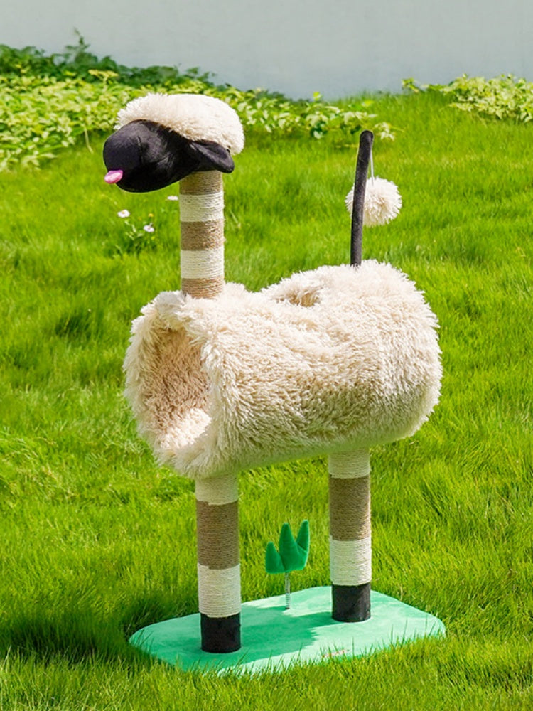 ZEZE Black-Faced Lamb Cat Tree
