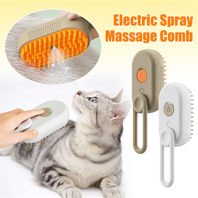 3-in-1 USB Rechargeable Mist Pet Grooming Brush