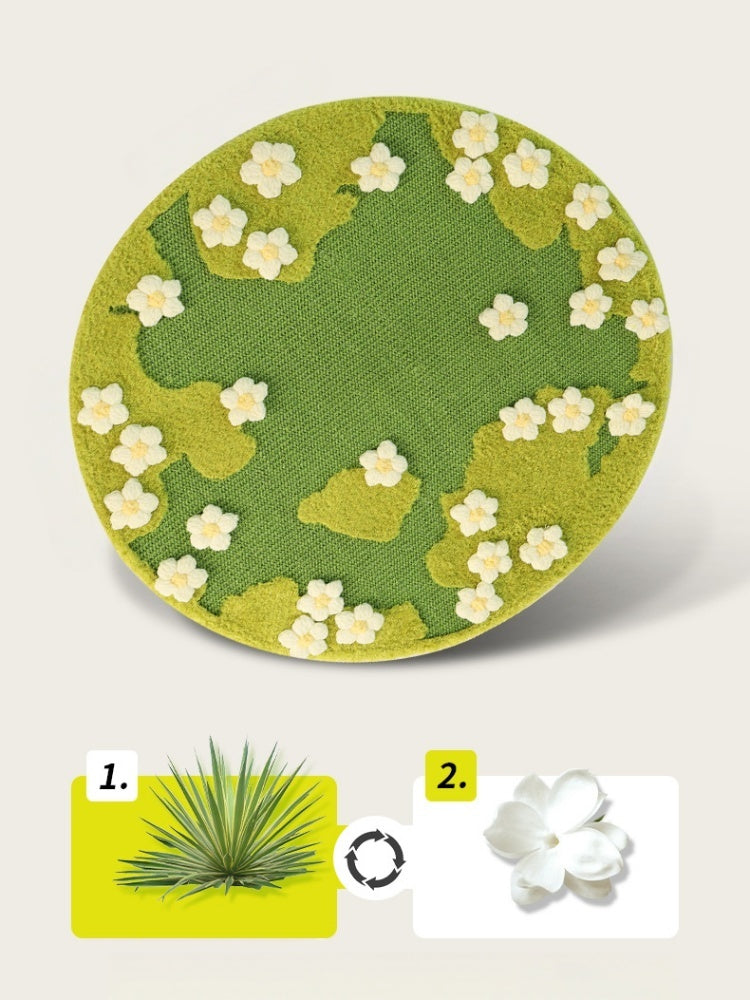 Floral Sisal Cat Scratch Mat & Rug