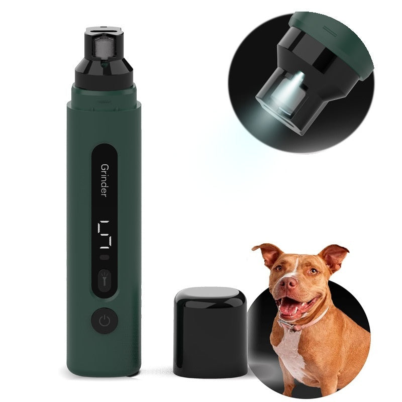 5-Speed Quiet Pet Nail Grinder with LED & Dust Guard