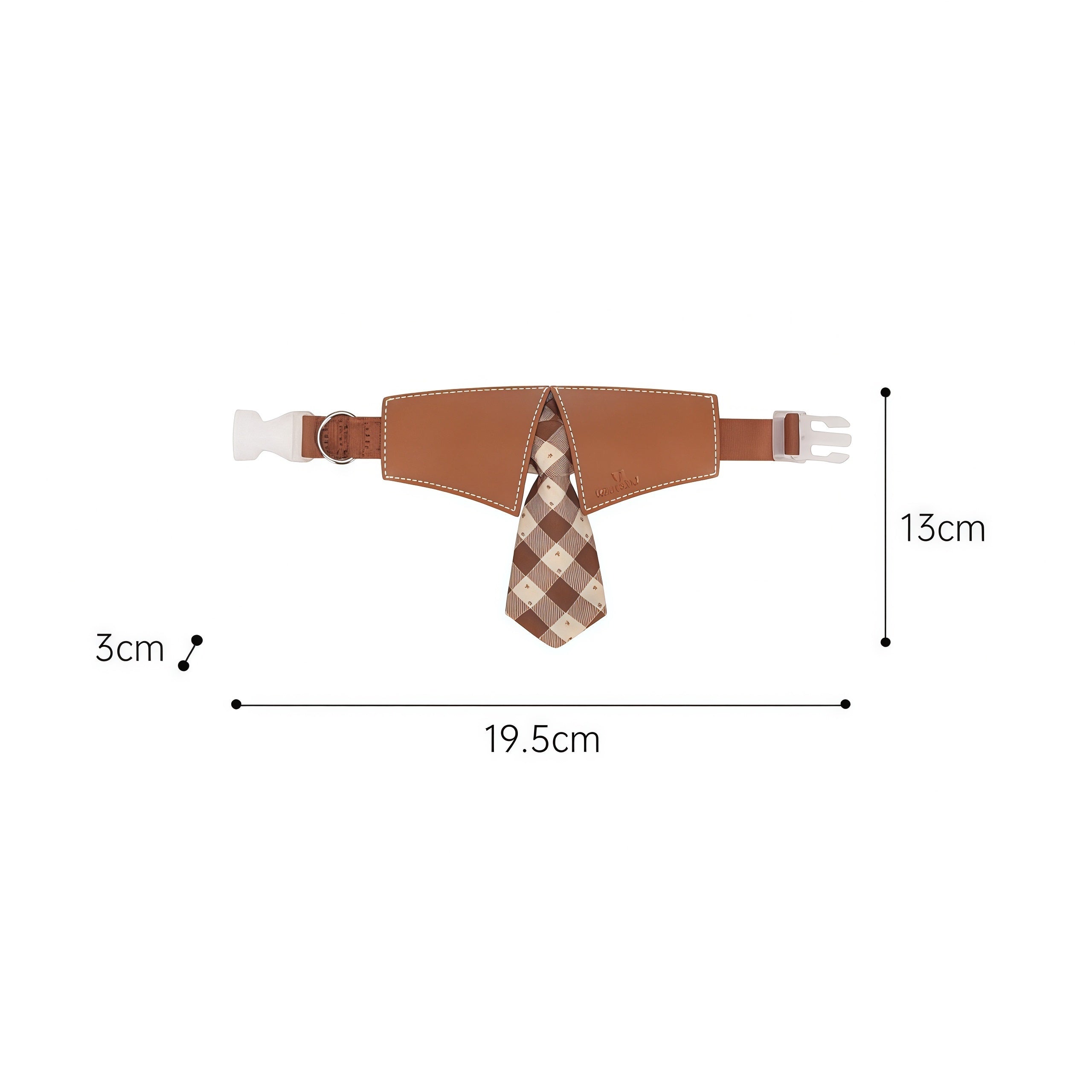 Bow Tie Dog Collar Bandana with Leash D-Ring