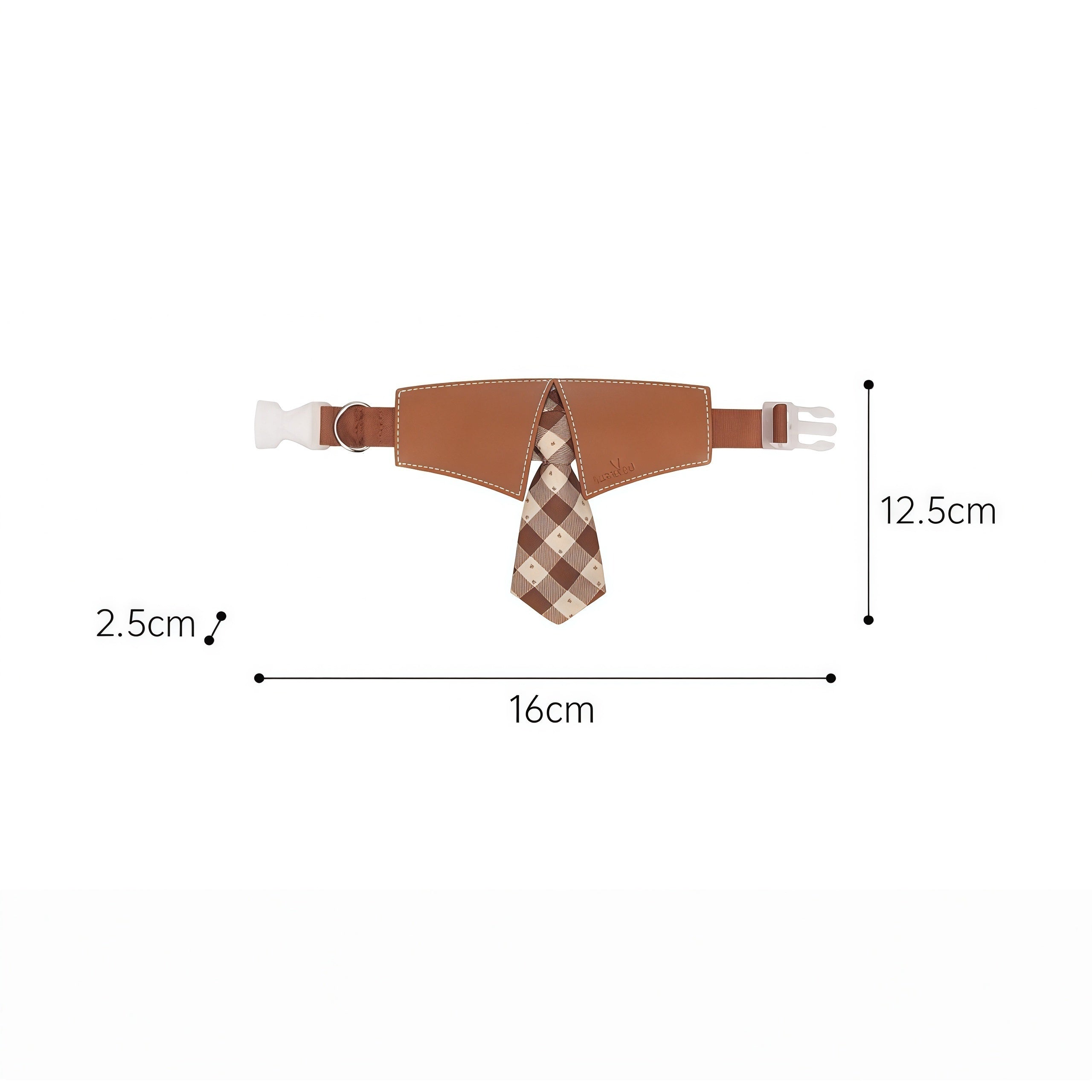 Bow Tie Dog Collar Bandana with Leash D-Ring