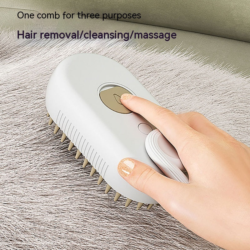3-in-1 USB Rechargeable Mist Pet Grooming Brush