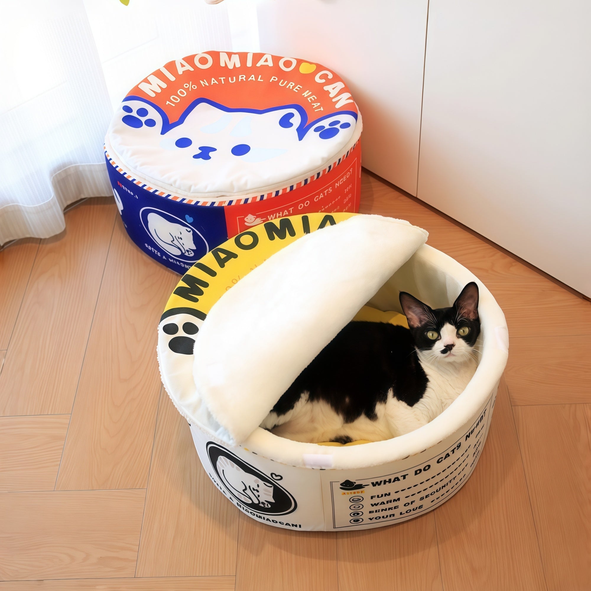 Canned Cat Bed — Winter Enclosed Pet Cave