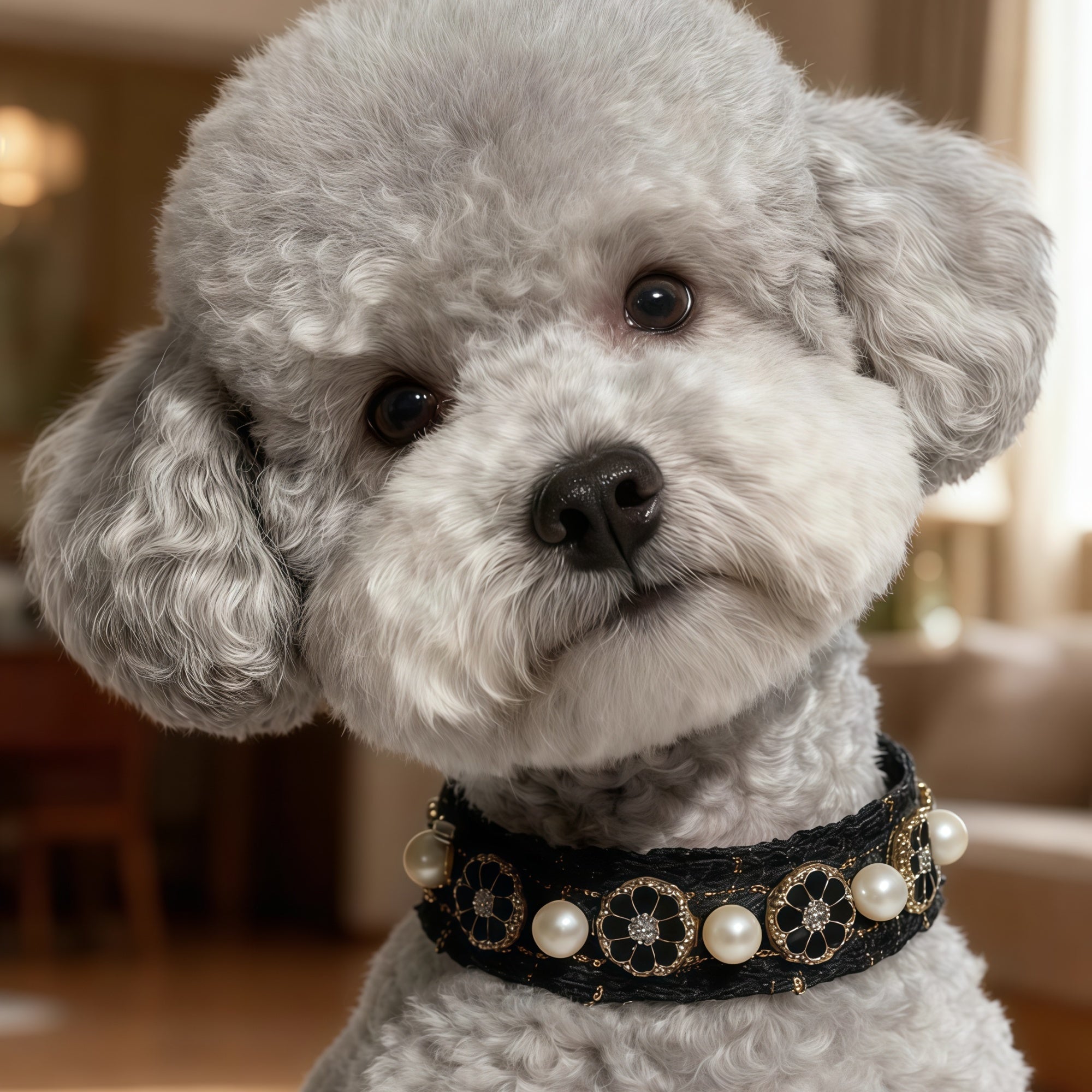 Chic Rhinestone Dog Collar & 59