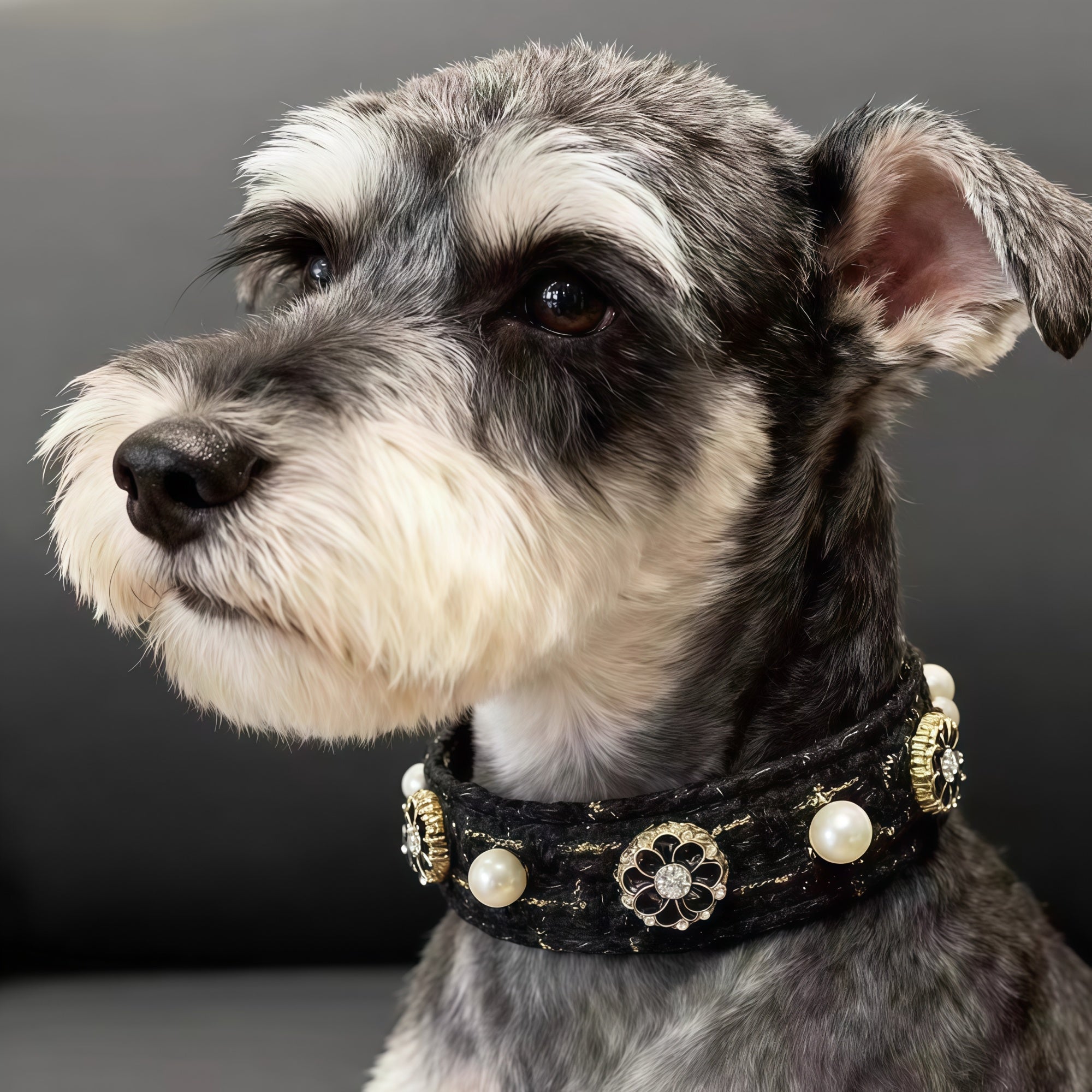 Chic Rhinestone Dog Collar & 59