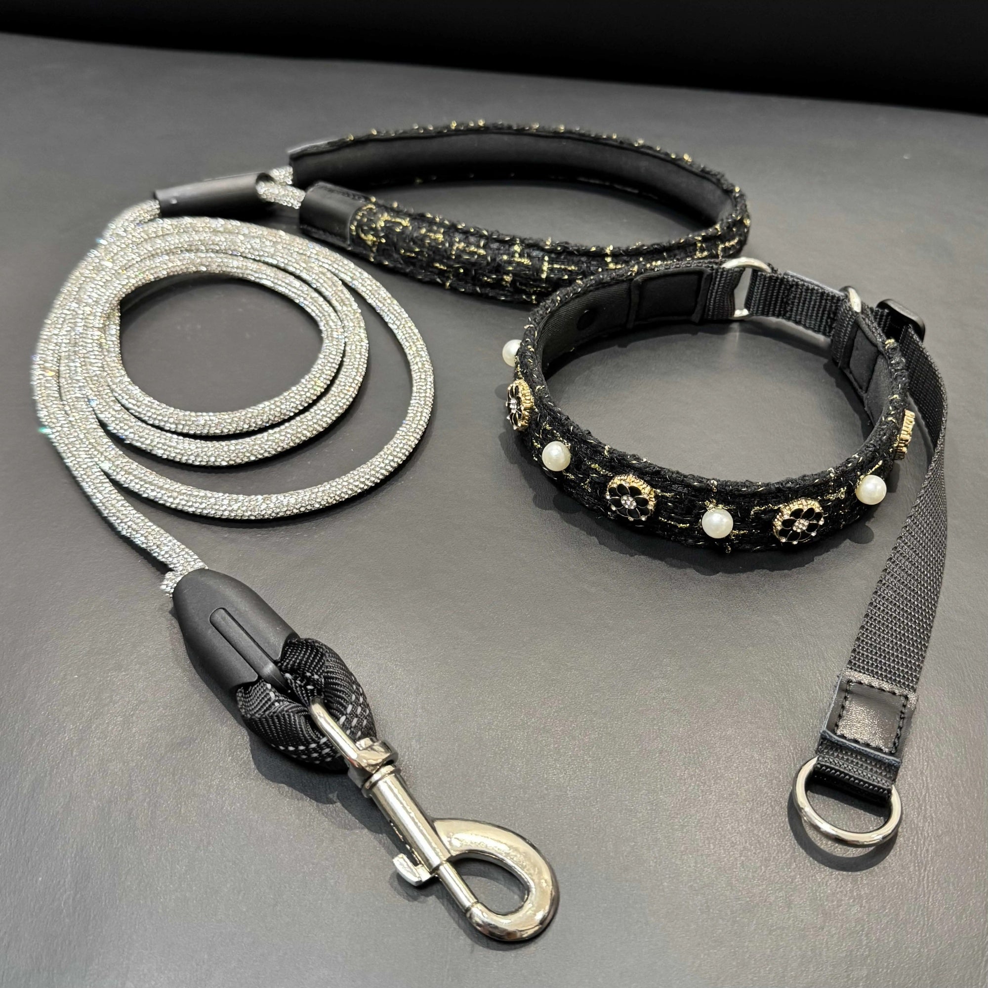 Chic Rhinestone Dog Collar & 59