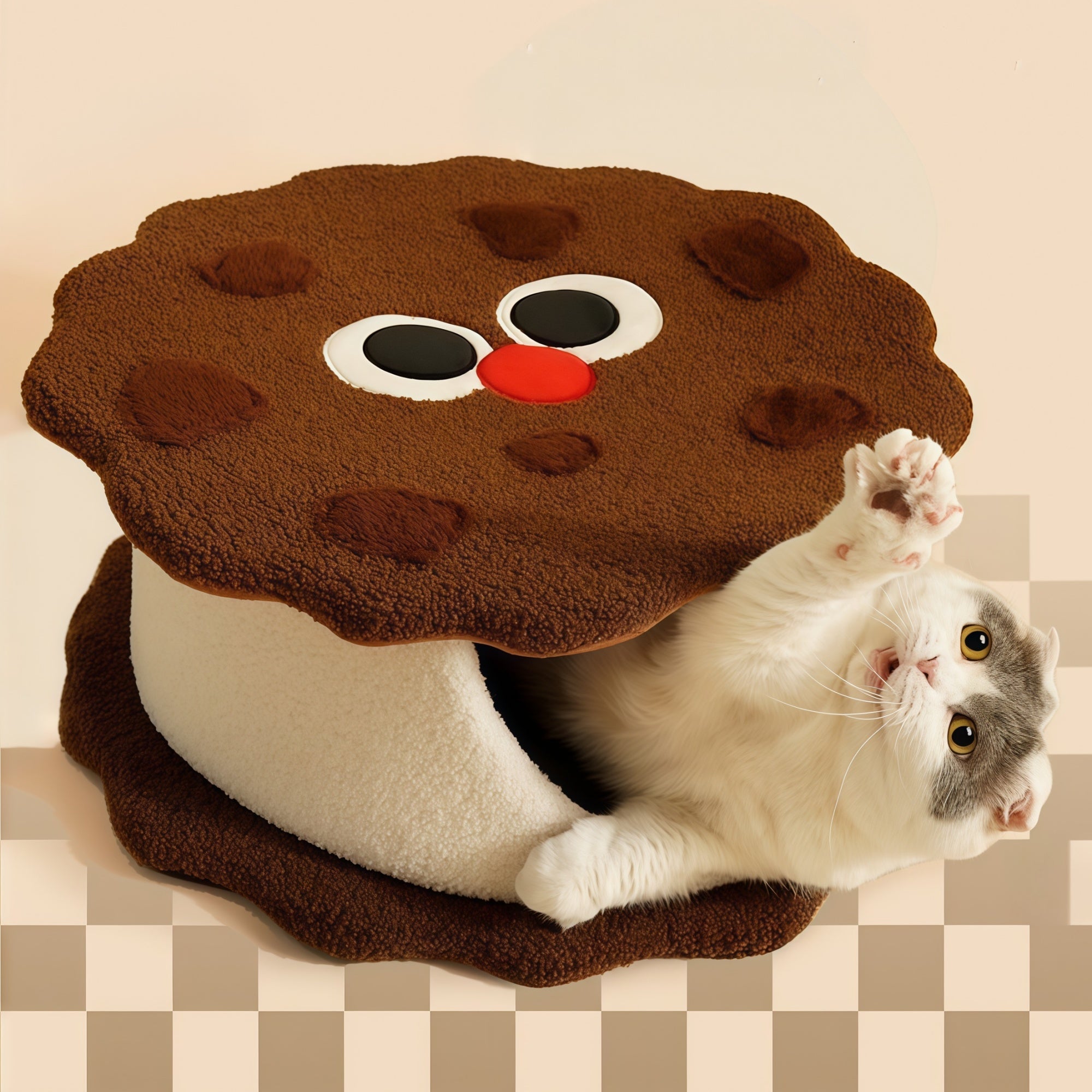 Chocolate Sandwich Cat Bed