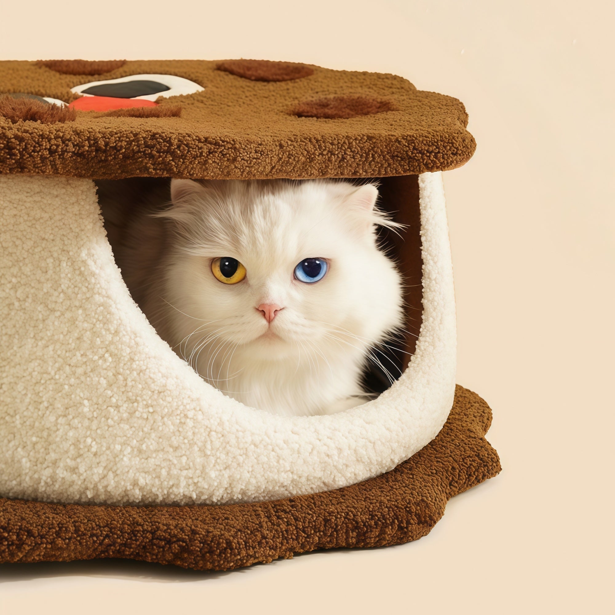 Chocolate Sandwich Cat Bed
