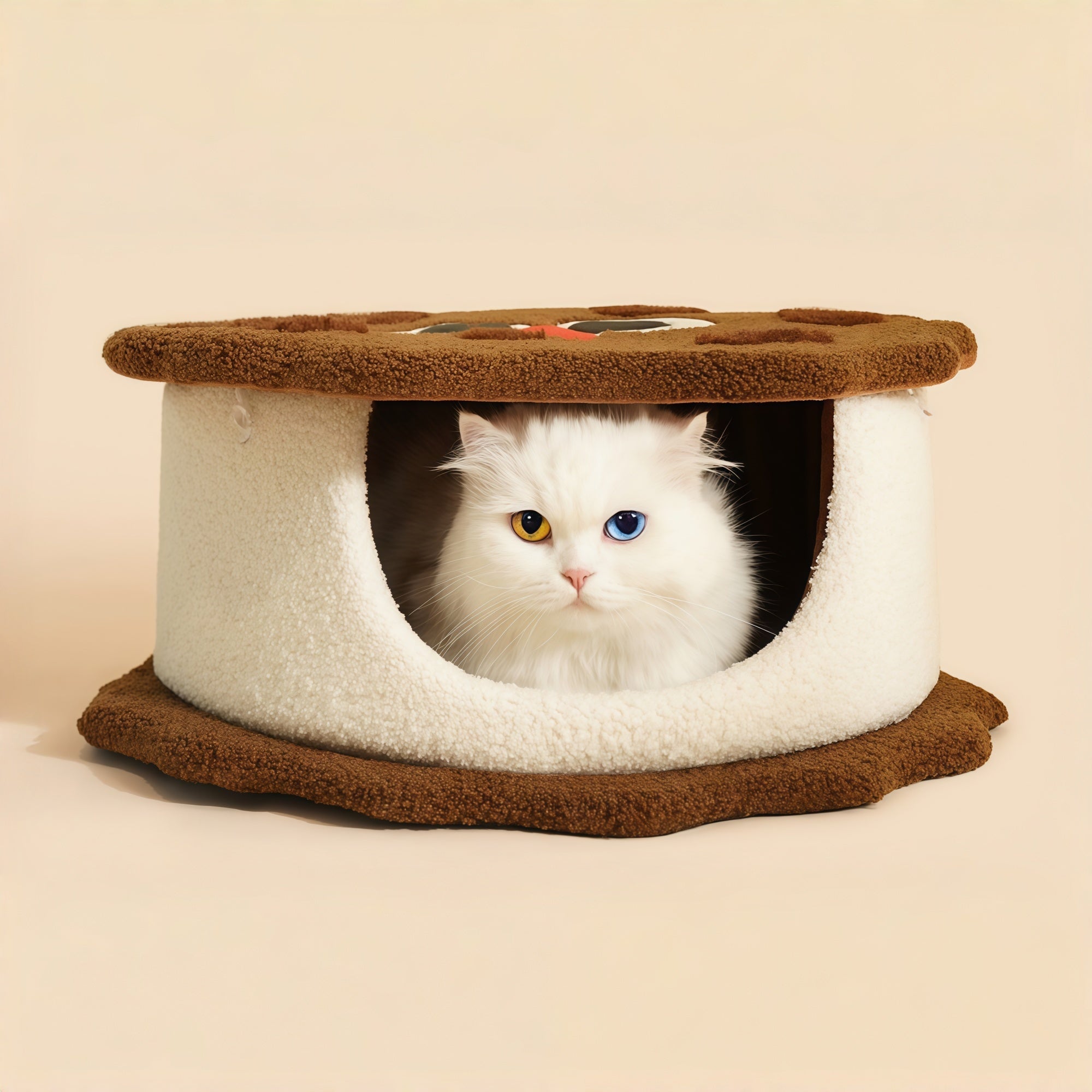 Chocolate Sandwich Cat Bed