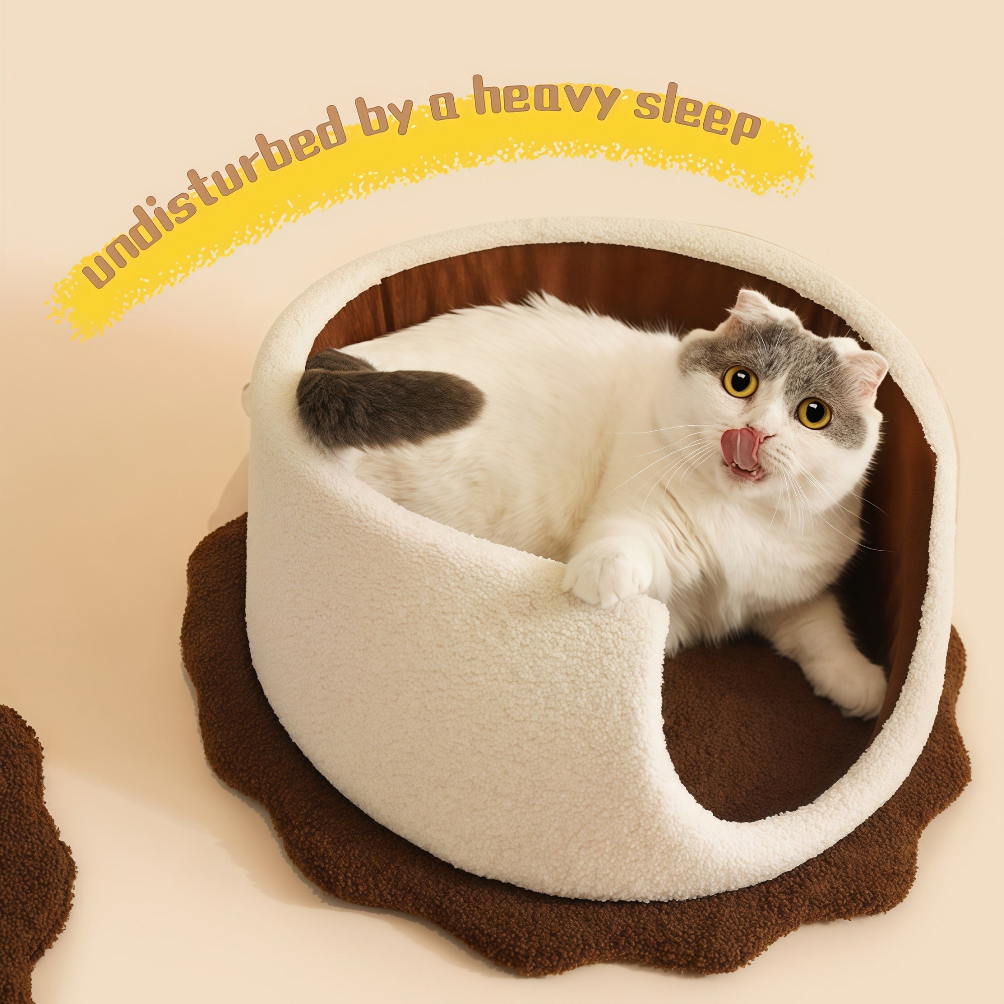 Chocolate Sandwich Cat Bed