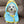 Blue + Yellow Color Block Bathrobe / S