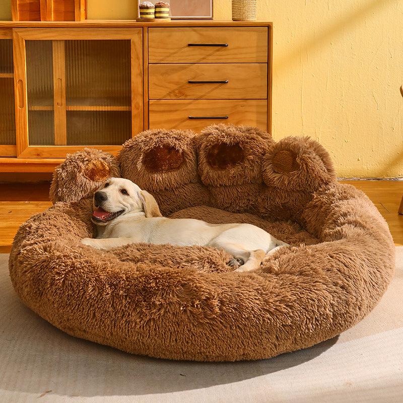 Cozy Fleece Donut Pet Bed Sofa Cushion