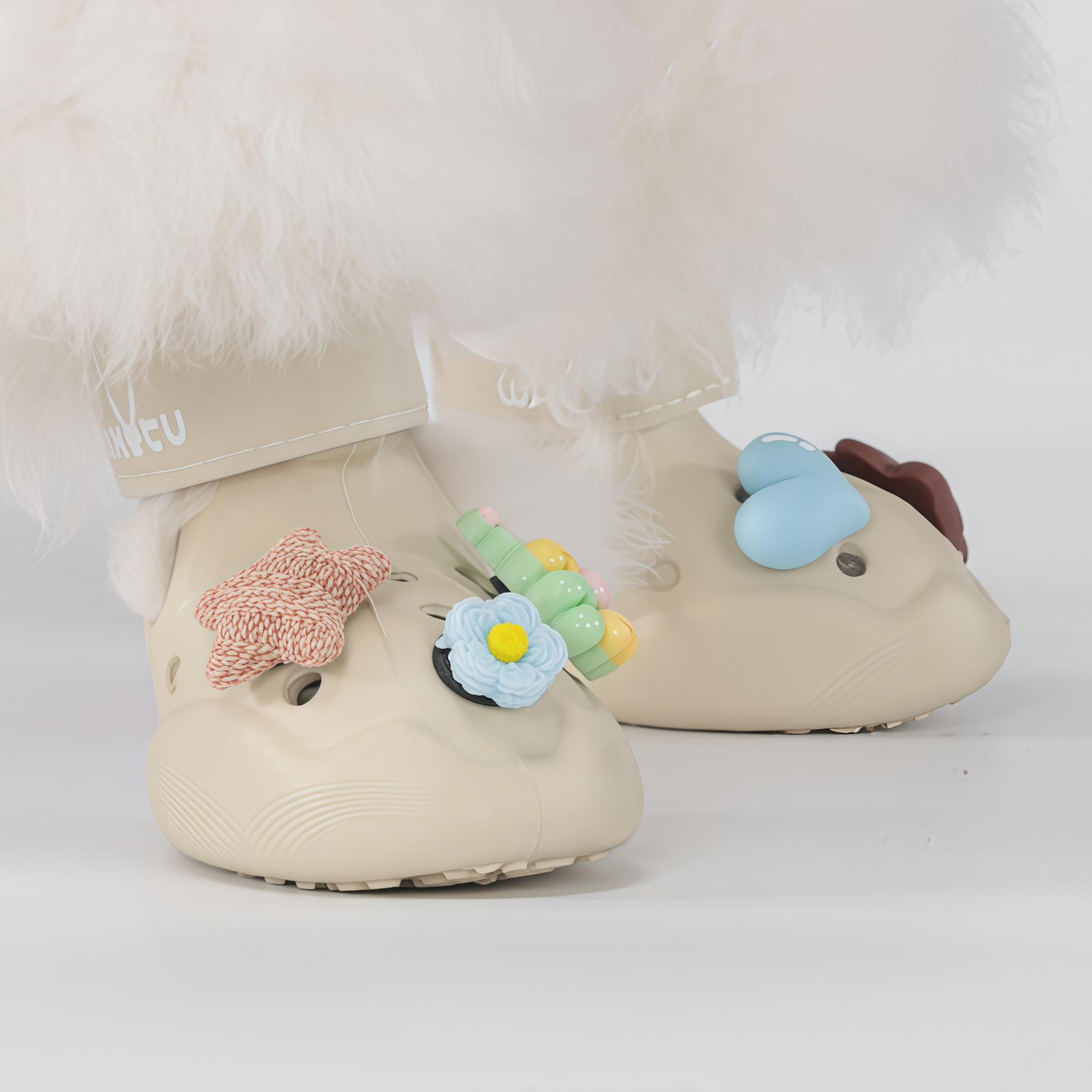 Dog Shoe Charms for Ventilated Clog Sandals (8pcs)