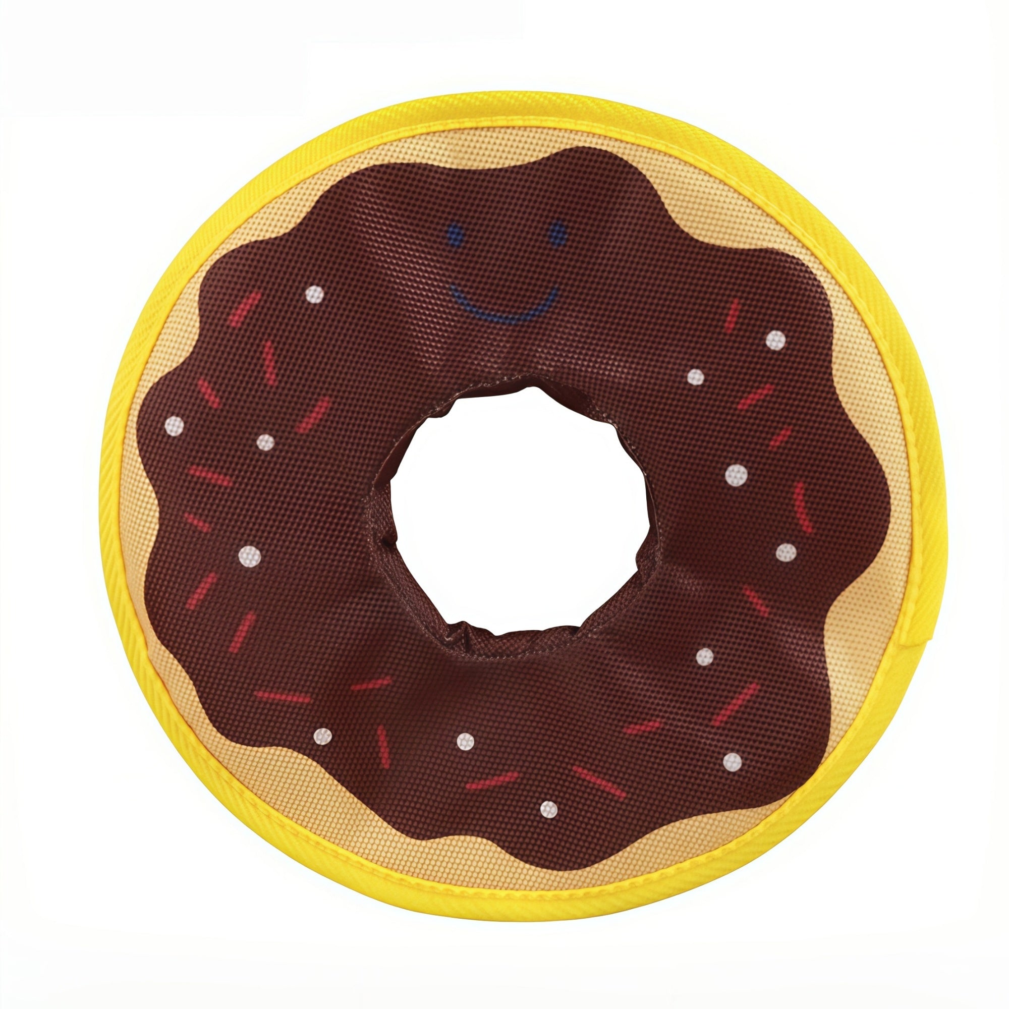 Donut Crinkle Soft Dog Frisbee
