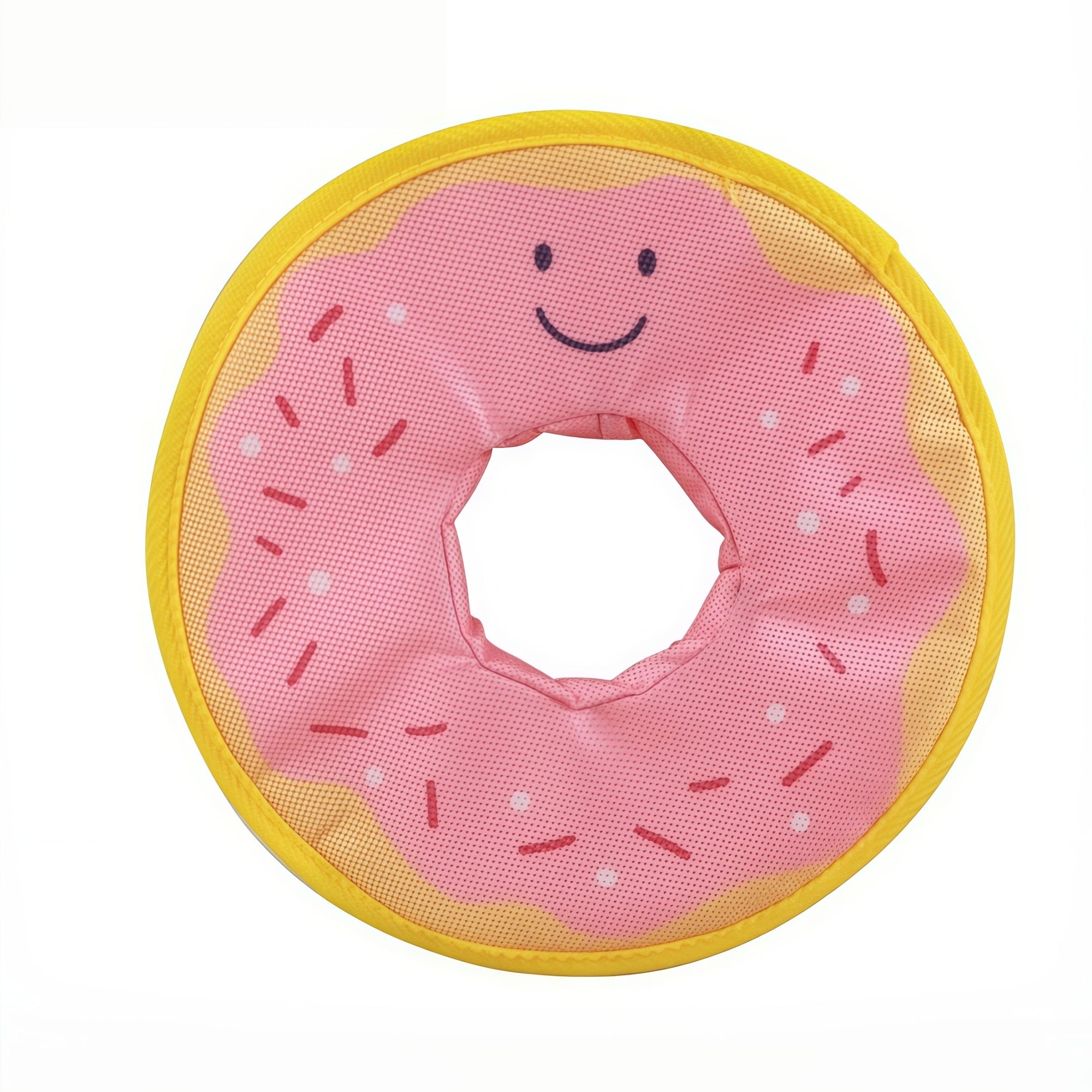 Donut Crinkle Soft Dog Frisbee