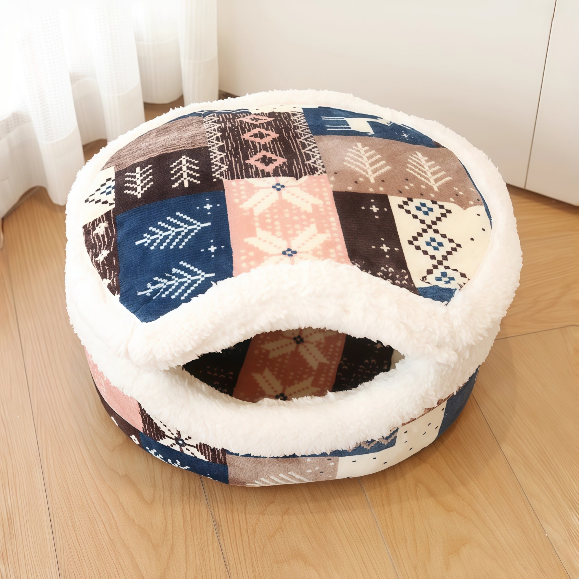 Dorayaki Enclosed Cat Bed