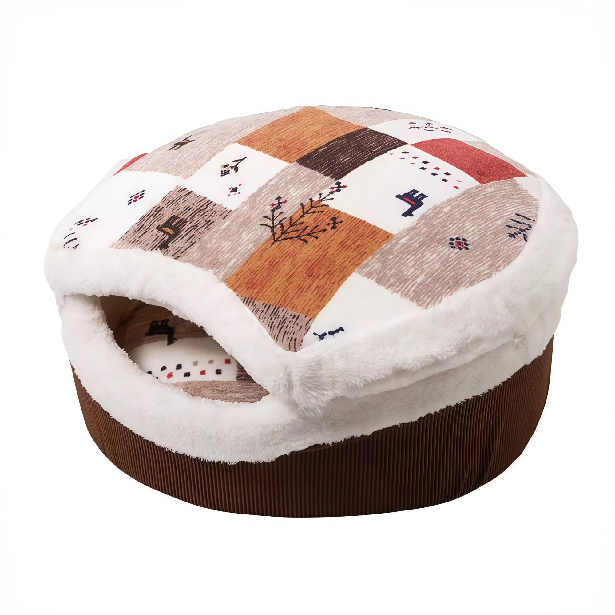 Dorayaki Enclosed Cat Bed