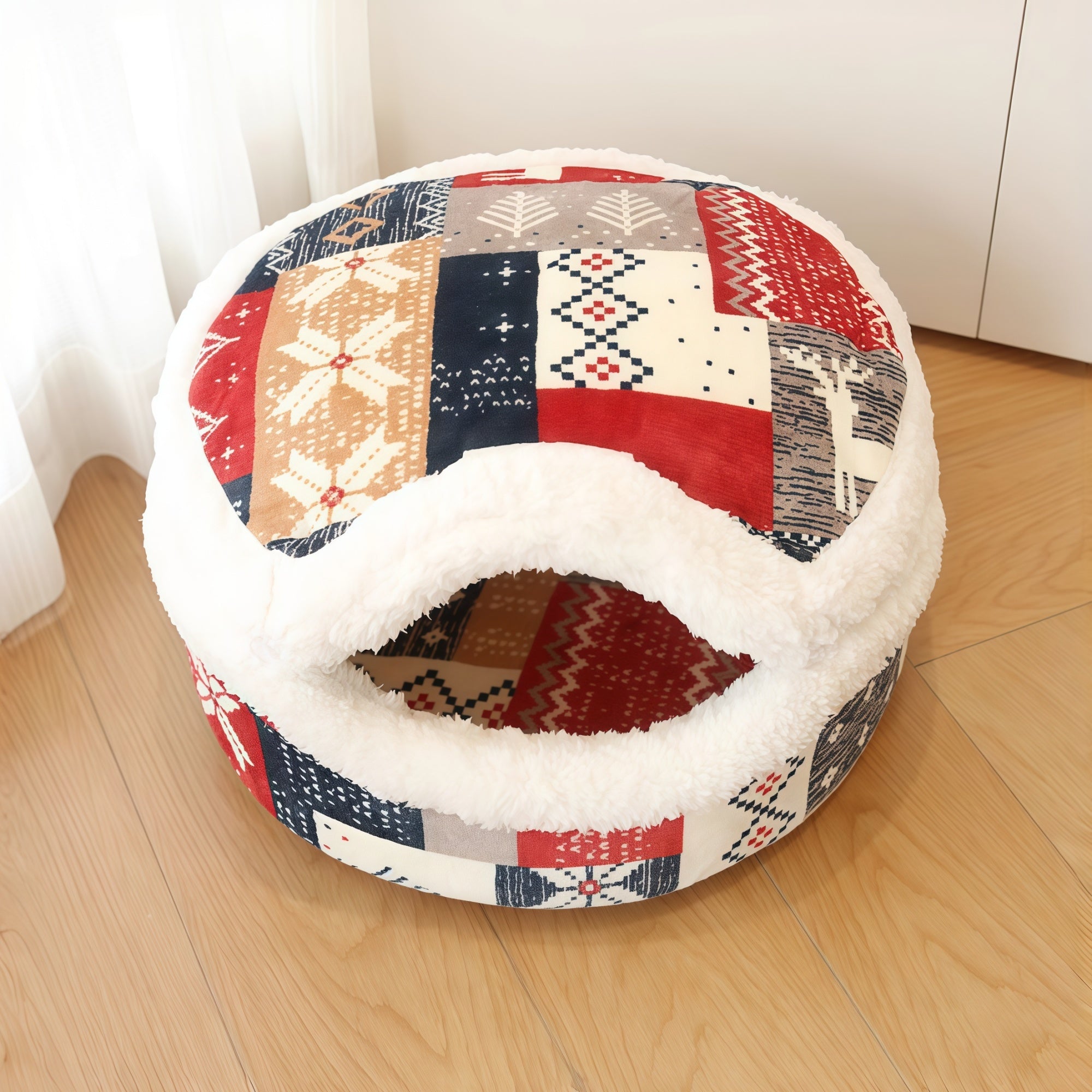Dorayaki Enclosed Cat Bed