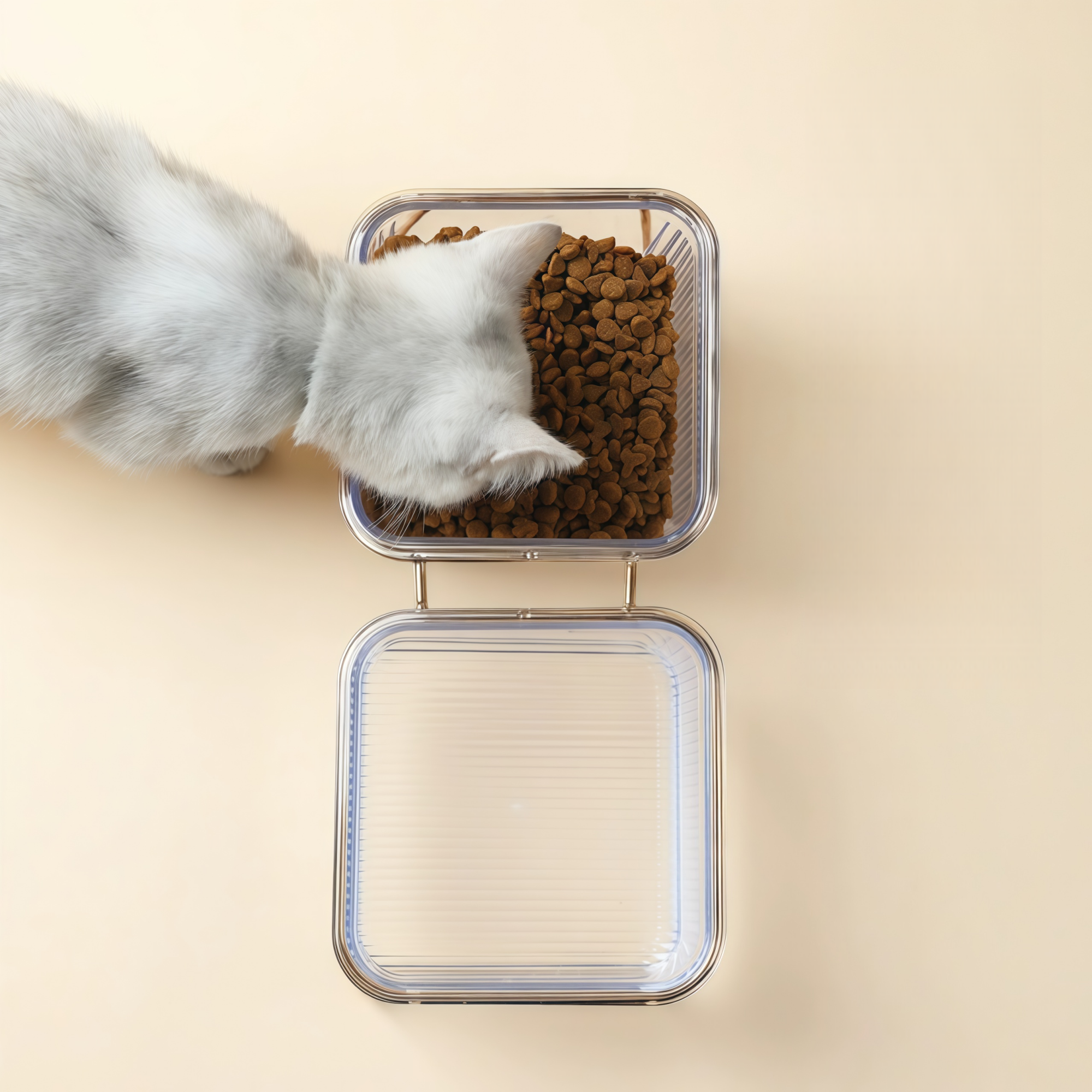 Iron Elevated Tilted Pet Bowl Stand