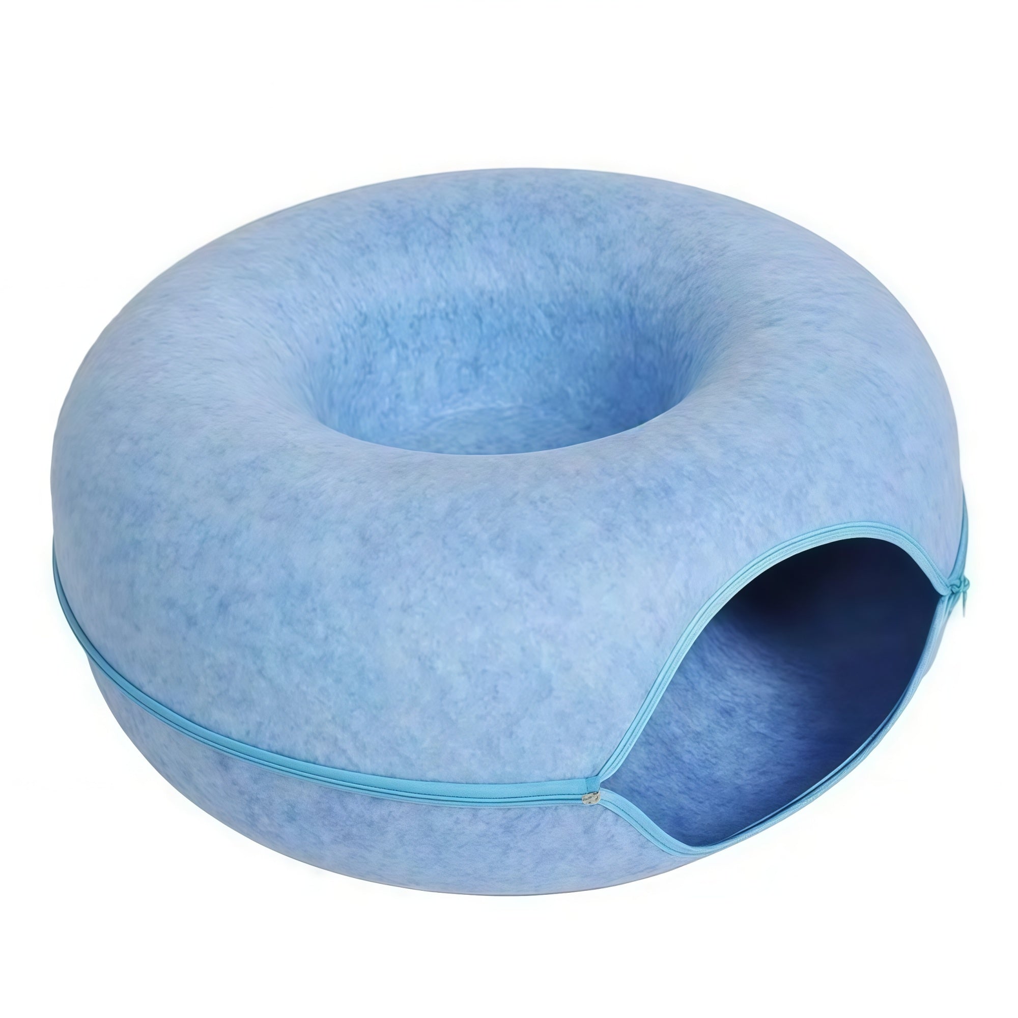 Felt Donut Cat Tunnel Bed (All-Season Cozy Nest)