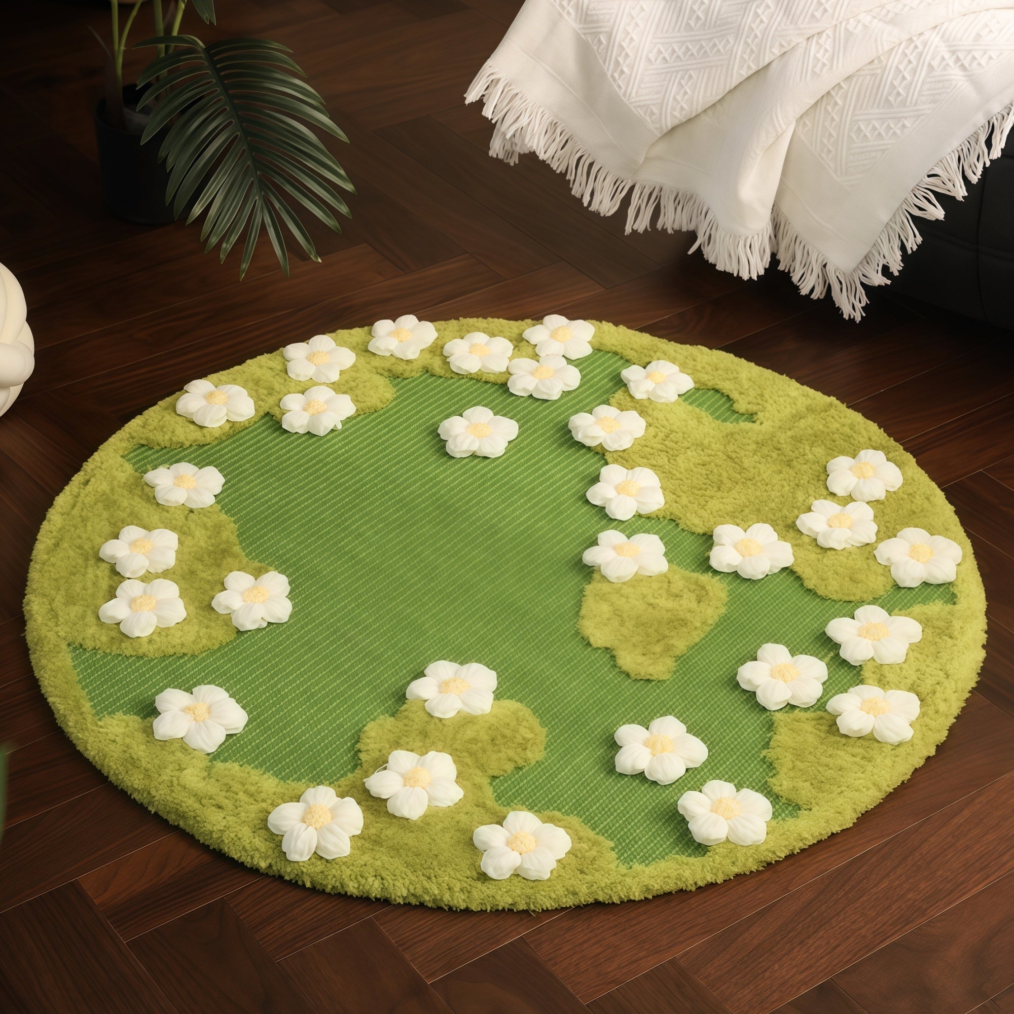 Floral Sisal Cat Scratch Mat