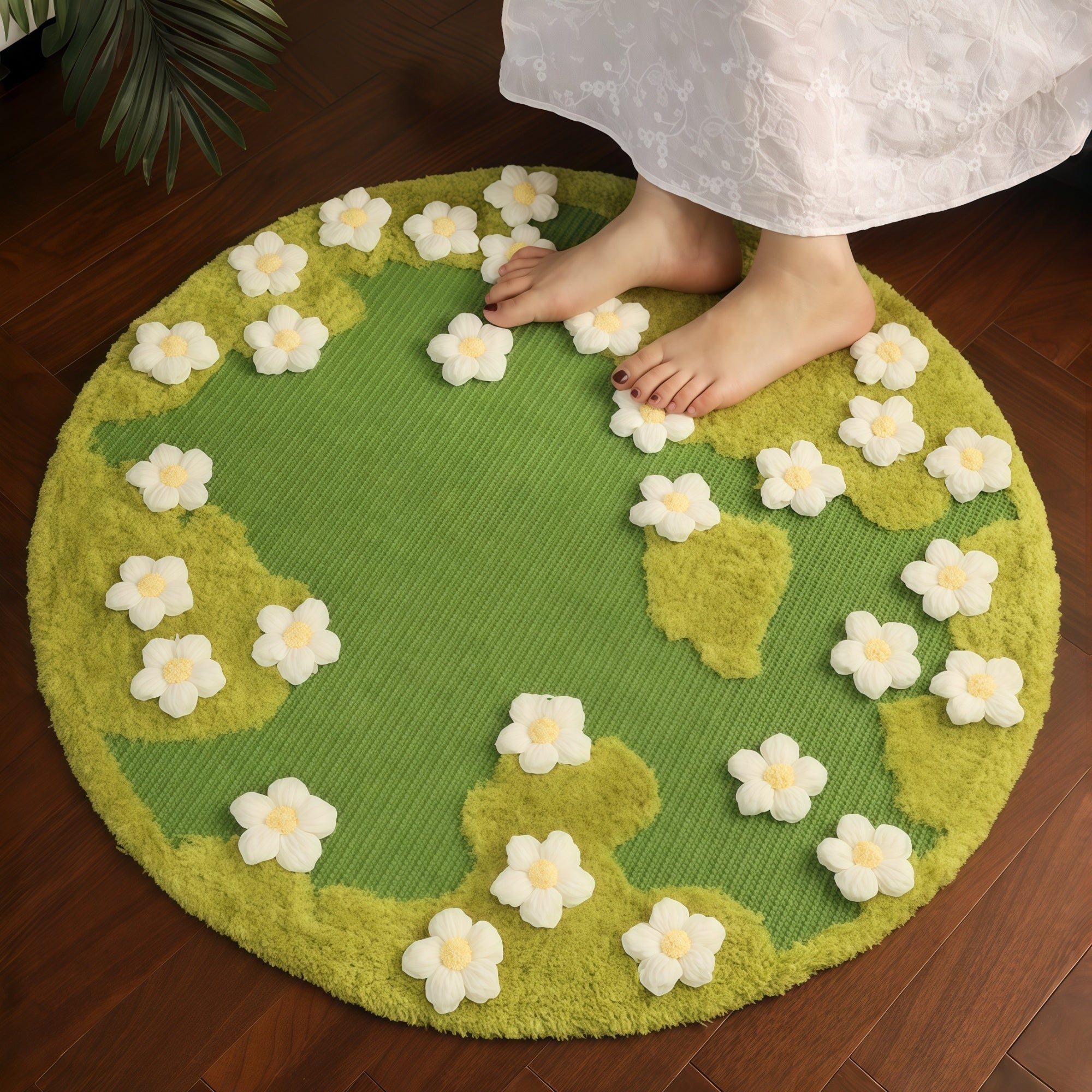 Floral Sisal Cat Scratch Mat