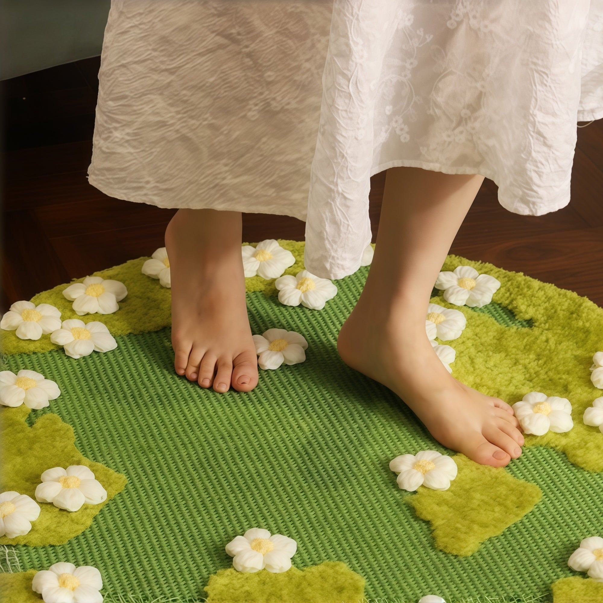 Floral Sisal Cat Scratch Mat