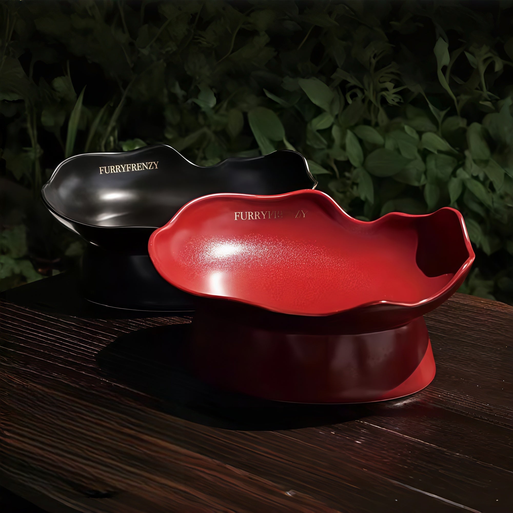 Handcrafted Raised Ceramic Pet Bowl