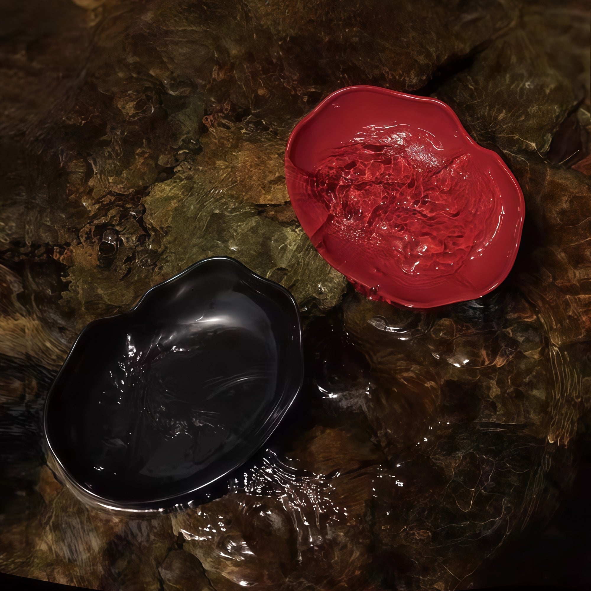 Handcrafted Raised Ceramic Pet Bowl