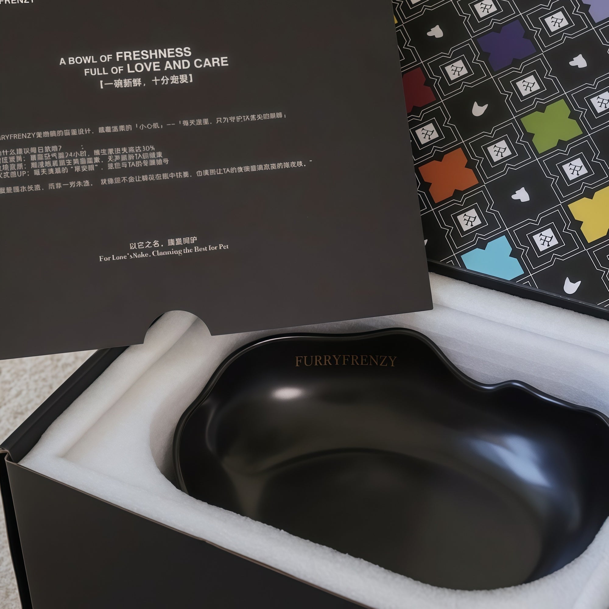 Handcrafted Raised Ceramic Pet Bowl