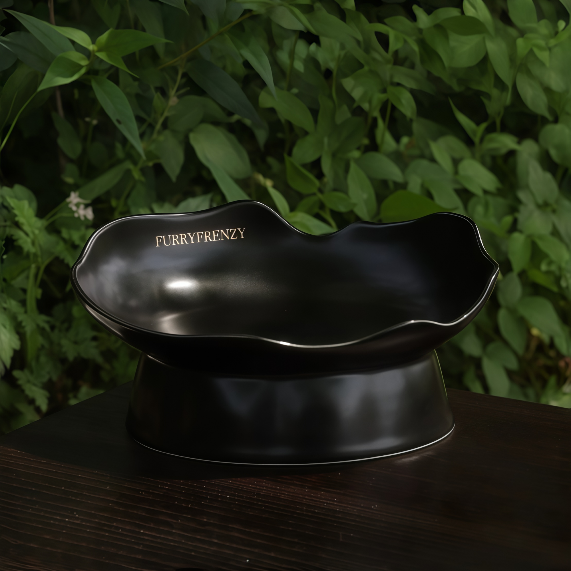 Handcrafted Raised Ceramic Pet Bowl